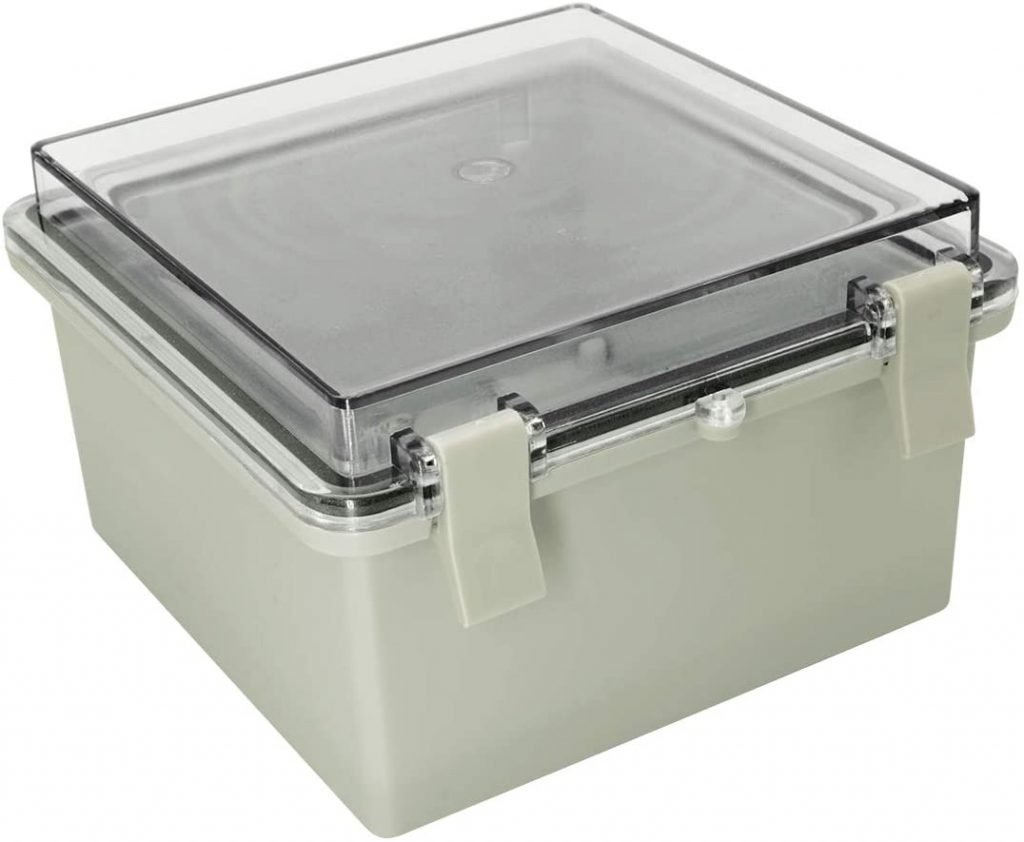 LeMotech electrical enclosure hinged for outdoor use