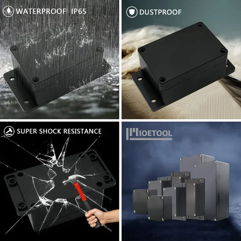 Durable weather proof electrical boxes for outdoor wiring projects
