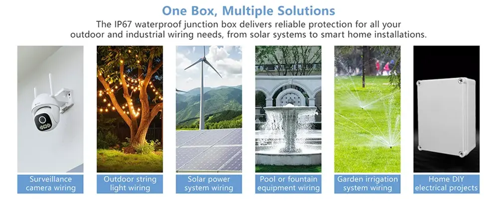 Junction Box IP67 Waterproof Dustproof applications