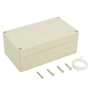LeMotech Waterproof Dustproof IP65 ABS Plastic Junction Box Universal Electric Project Enclosure Pale Gray