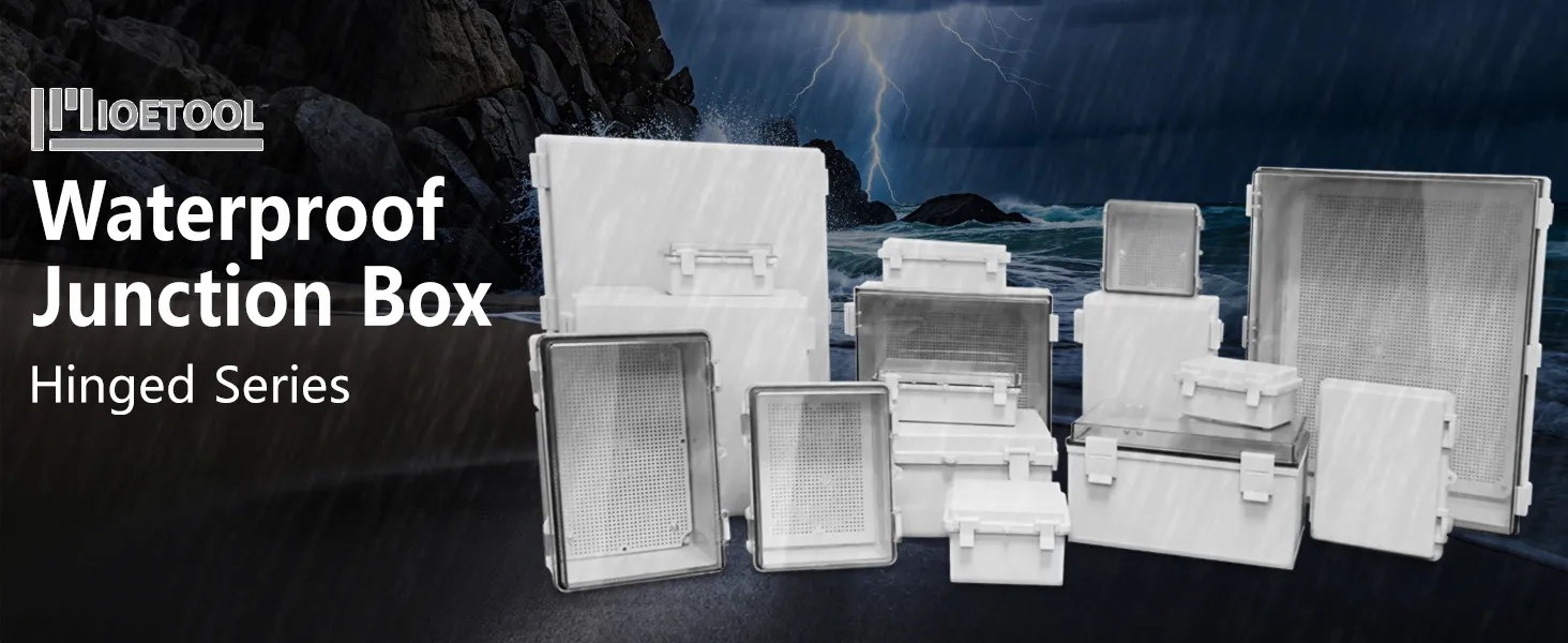 hinged shell junction box