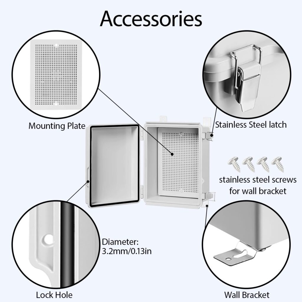 Junction Box Hinged Cover | LeMotech IP67 Waterproof