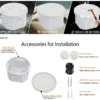 IP55 Security Camera Junction Box protecting outdoor surveillance camera wiring