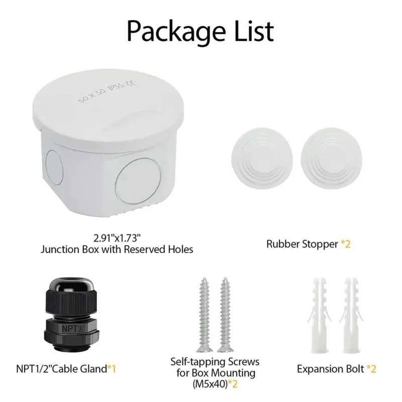 plastic electrical enclosure waterproof ABS junction box