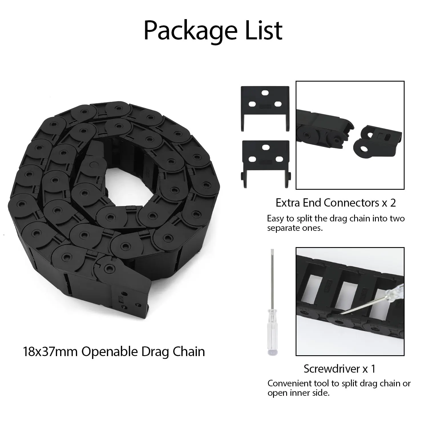 Plastic Cable Wire Carrier Drag Chain details