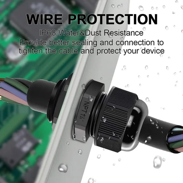 Waterproof Adjustable 24-32mm Cable Connectors