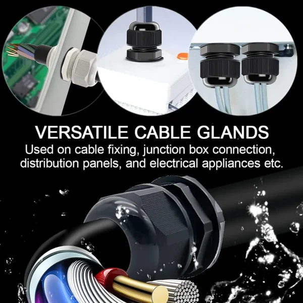 Waterproof Adjustable 24-32mm Cable Connectors