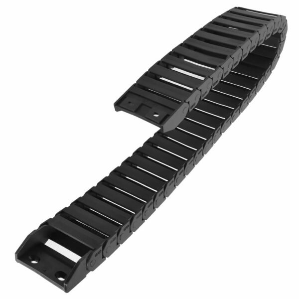 LMioEtool R18 Black Plastic Cable Wire Carrier Drag Chain 1M Length for CNC, with End Connectors - Image 2