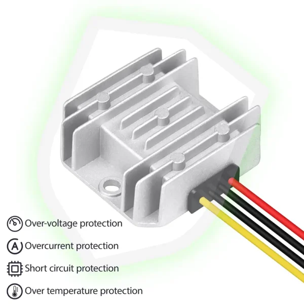 LeMotech DC 48v to 12v Converter 10A 120W Step Down Converter Voltage Reducer IP68 Waterproof Transformer for Golf Cart Truck Boat Vehicle - Image 10