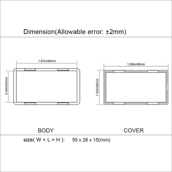 LeMotech 5Pcs ABS Plastic Electrical Project Case Power Junction Box, Project Box White - Image 5