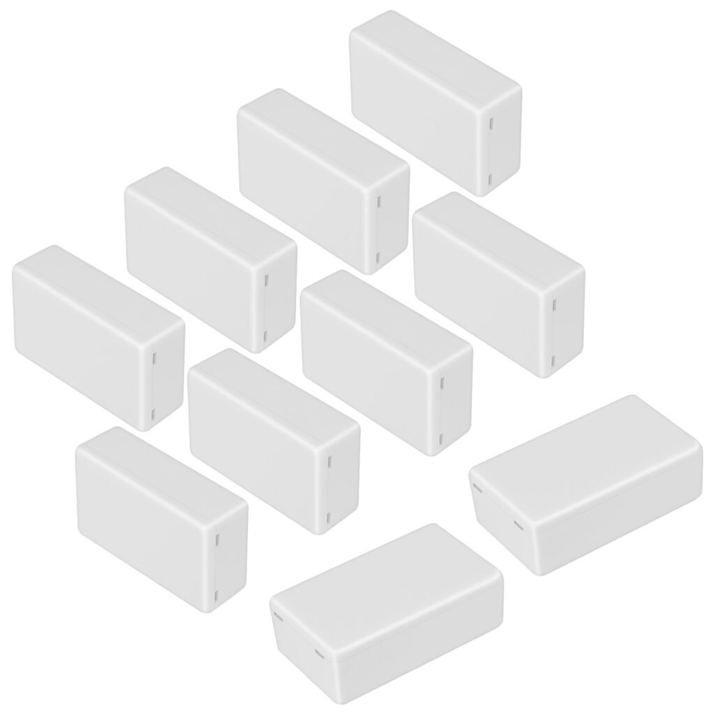 Plastic box white enclosure for waterproof electrical wiring projects