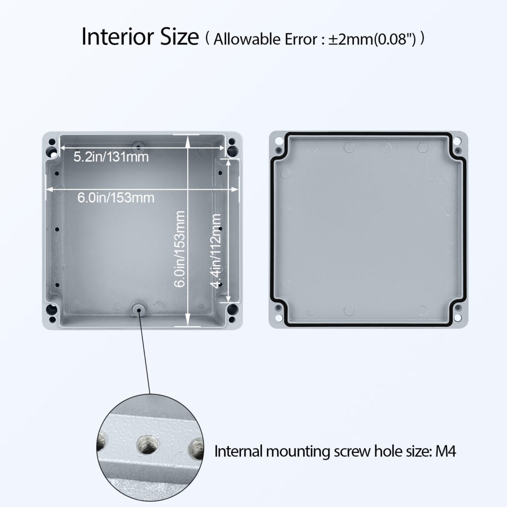 LeMotech aluminum project box for electronics projects