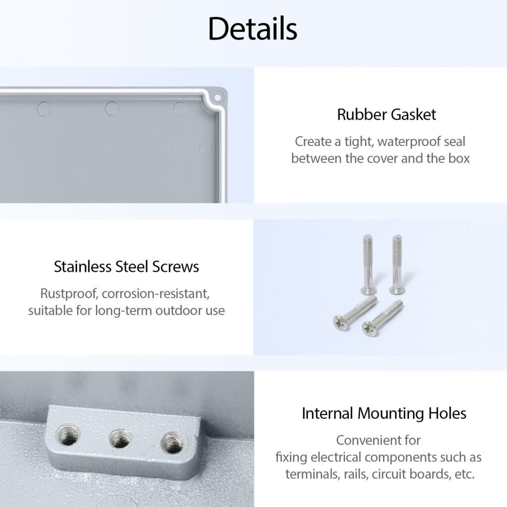 compact aluminum project box for industrial and DIY use