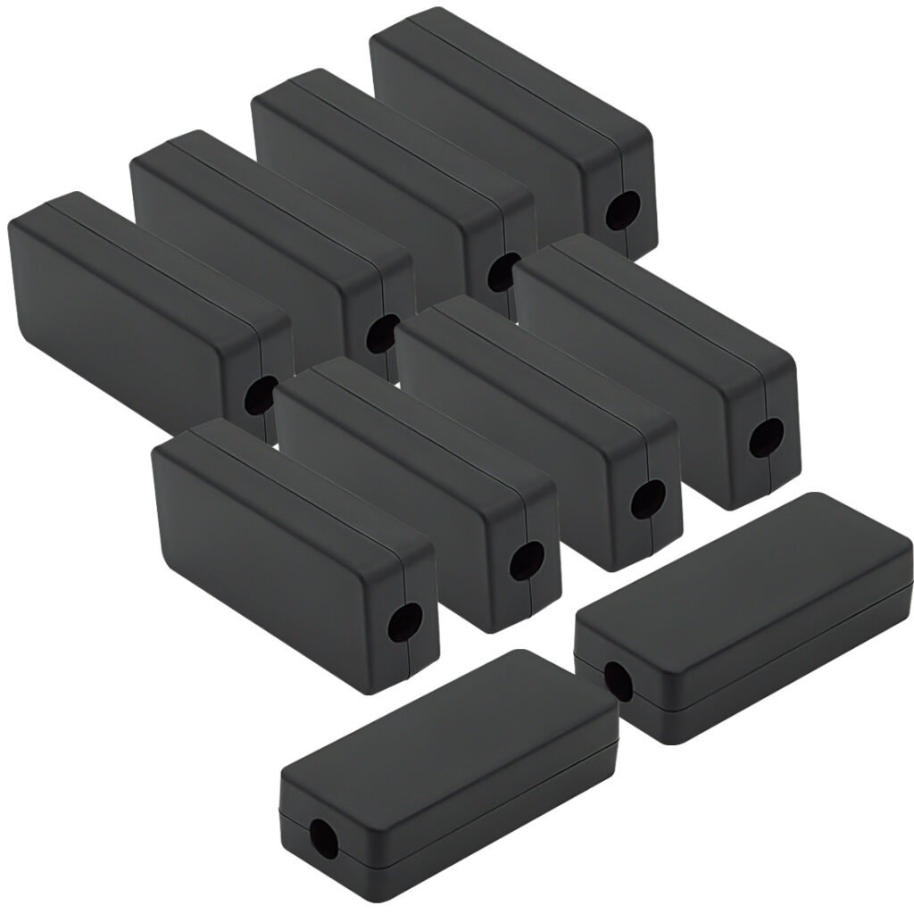 Compact plastic case project junction enclosure for safe electronic connections