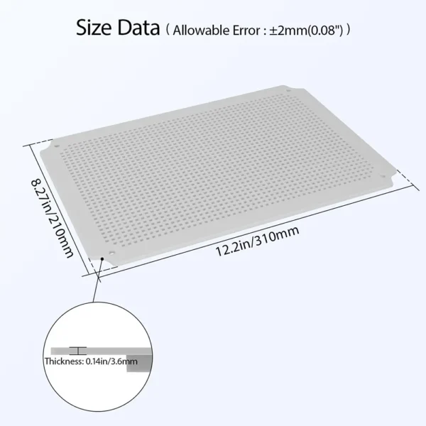 LeMotech Junction Box Mounting Plate ABS Plastic Internal Panel w/Screws for Installation on Electrical Box with Latches - Image 3