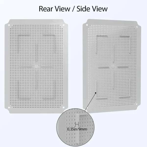 LeMotech Junction Box Mounting Plate ABS Plastic Internal Panel w/Screws for Installation on Electrical Box with Latches - Image 4