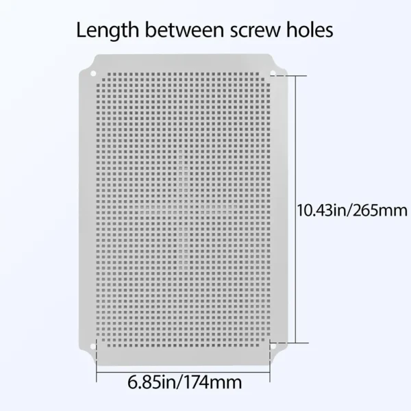 LeMotech Junction Box Mounting Plate ABS Plastic Internal Panel w/Screws for Installation on Electrical Box with Latches - Image 6