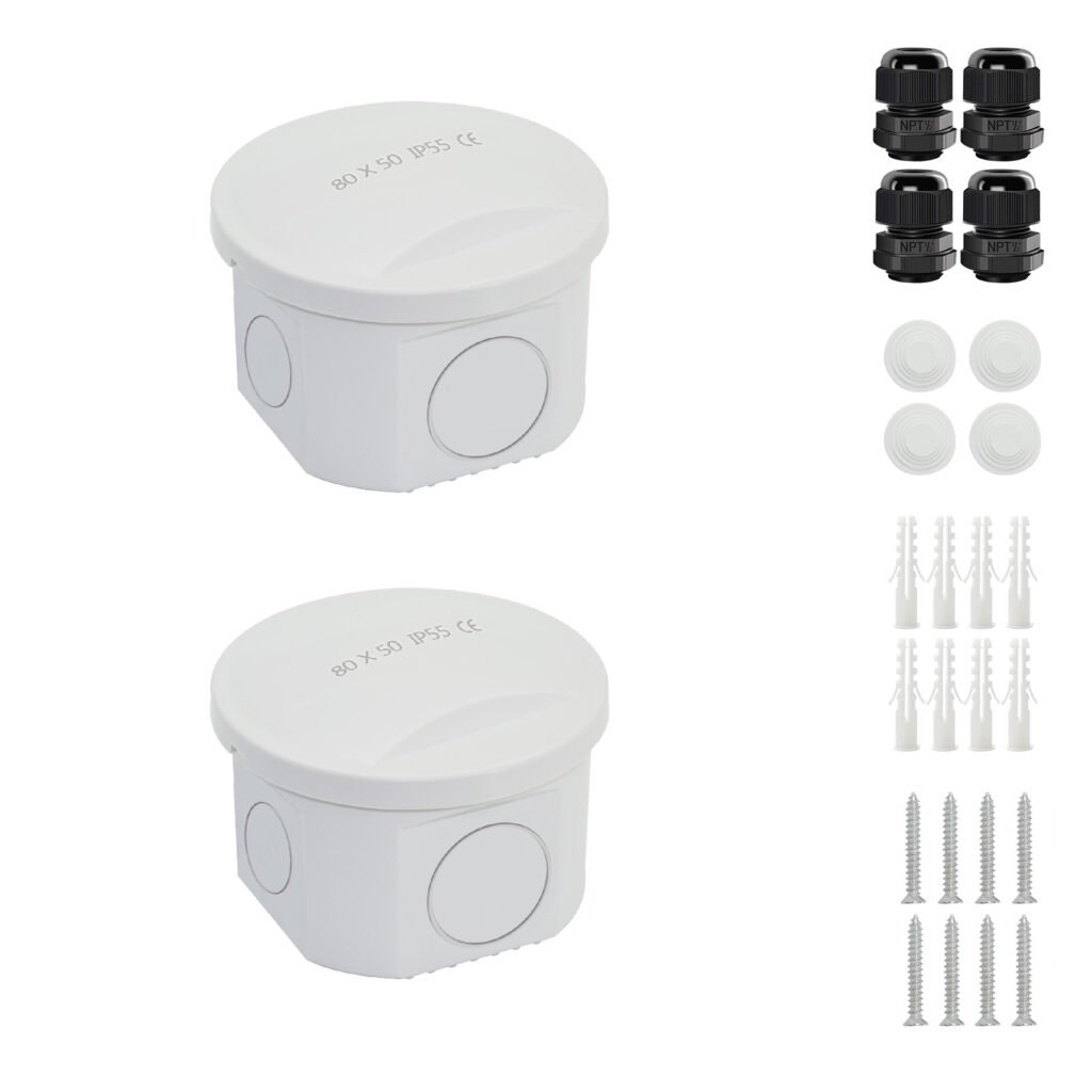 LeMotech waterproof and dustproof security camera junction box for reliable installation