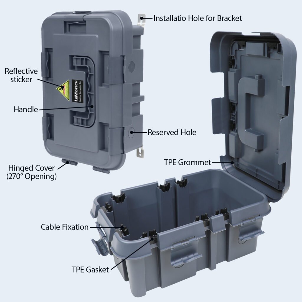 Water tight electrical box for indoor and outdoor wiring projects