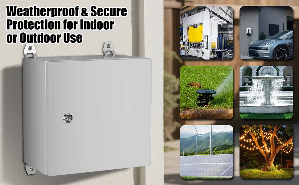 Durable lockable universal electrical enclosure outdoor use