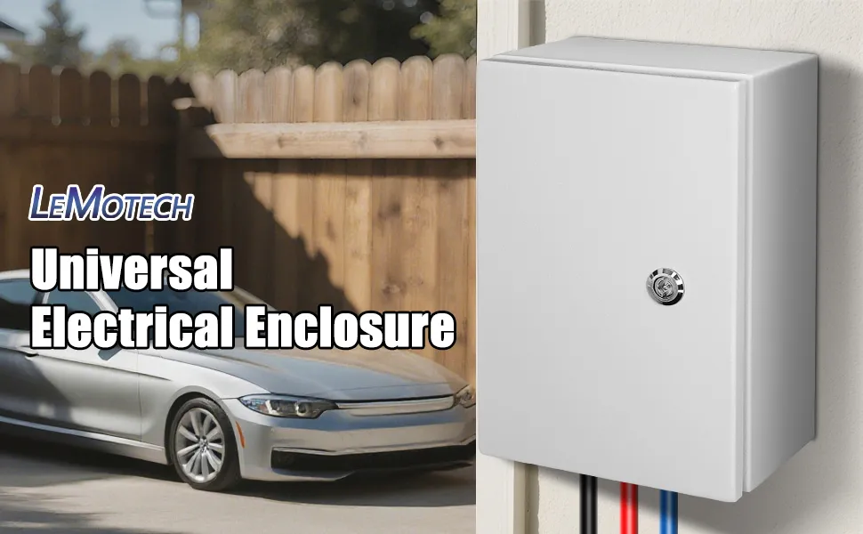 Lockable universal electrical enclosure waterproof ABS design