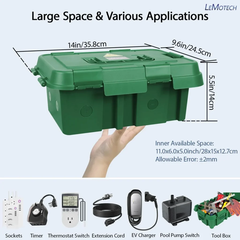 IP65 electrical box for outdoor waterproof wiring protection
